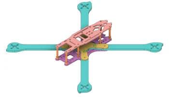 Рама дрона XL7 - эталон CAD 1