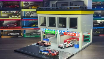 Гараж/здание гоночной ямы для автомобилей Hot Wheels и автом 2