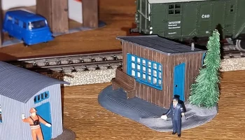 Укрытие на железнодорожном пути 1:87 H0