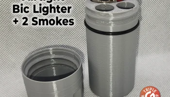 Герметичный контейнер для 2х сигарет и зажигалки Герметичный контейнер для 2х сигарет и зажигалки