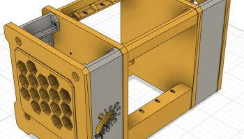 NAS с 4 отсеками, напечатанный своими руками на 3D-принте.. 3