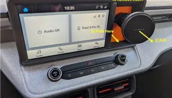 Вставка с прорезями для крепления телефона (Ford Maverick... 4