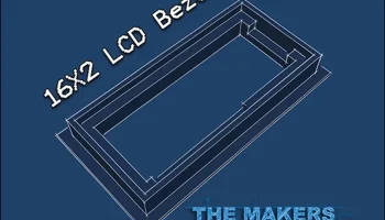 Панельное крепление ЖК-дисплея 16x2 с лицевой панелью.......