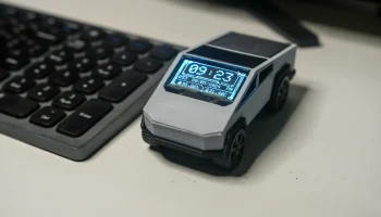 Cyber ​​Clock - настольные часы IoT OLED с гигрометром..... 2