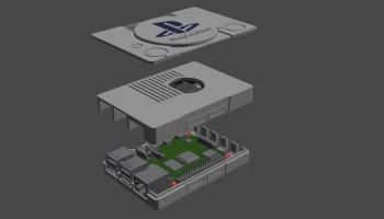 Чехол для Raspberry Pi 4 Playstation 5