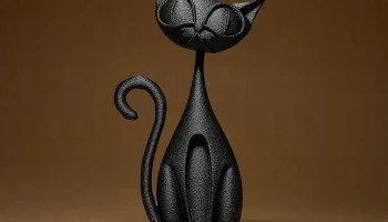 Забавная фигурка кота