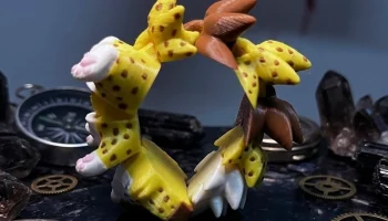 Пушистый хвост Cute Flexi Baby Cheetah - шарнирная игрушк... 1