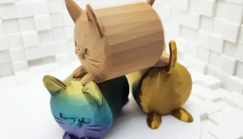 Низкополигональная кошка Неко =^._.^= Без поддержек... 3