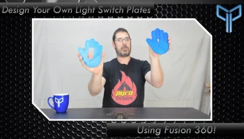 Крышки переключателей света Fusion360 своими руками........