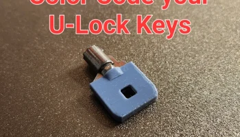 Криптонитовый чехол и кольцо для ключа с U-образным замко... Криптонитовый чехол и кольцо для ключа с U-образным замко...