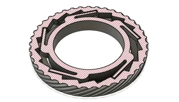 Clicking Ratchet Fidget Ring 2.0 (печать на месте)...... 2