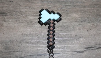 Коллекция ключей Minecraft с мечом и киркой............ 3
