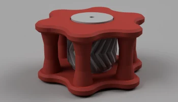 Gear Fidget Toy 05 - Плоский шестиугольник со вращением 3