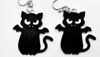 Серьги-кошки на Хэллоуин 8