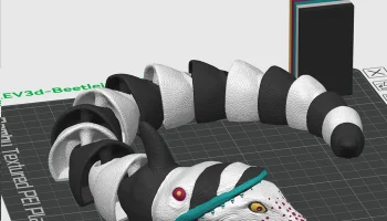 Шарнирно-сочлененный гибкий червь Beetlejuice - Serev3d.... 3
