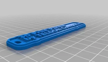 3D-печать пармской бирки или брелка............