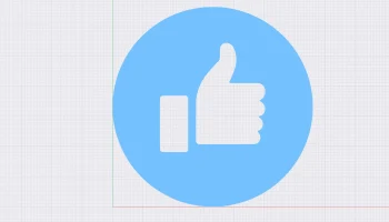 Логотип Facebook "Нравится" 1