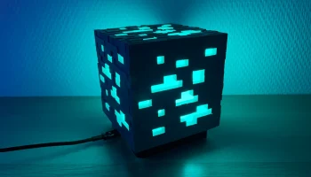 Лампа Minecraft Ore (WLED / ESP32 D1 Mini USB-C) 4