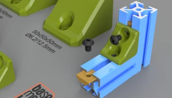 Поддерживаемый угловой кронштейн HEAVY-DUTY - профиль V/T-Sl 4