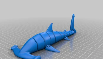 Flexi Hammerhead Shark (печать на месте) 2
