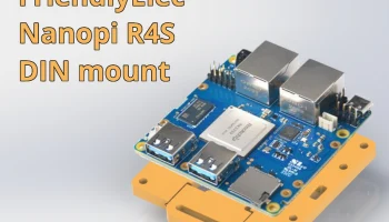 FriendlyElec NanoPi R4S Крепление на DIN-рейку........