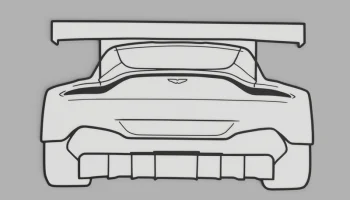 Aston Martin Vantage GT3 - Настенное искусство......
