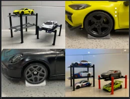 Литой под давлением стенд Hot Wheels с 4 опорами для автомоб 8