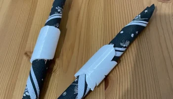 Кольца для салфеток из листьев 6