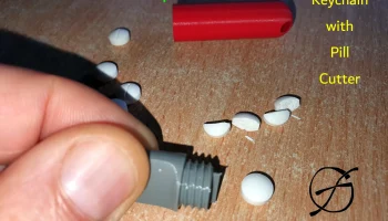 EDC Micro Pill Capsule - брелок-резак для таблеток......