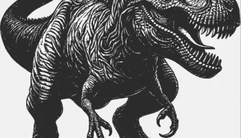 Лампа/декор T-Rex (сделай сам) с простым решением для зам..