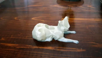 Двухцветный низкополигональный кот... 8
