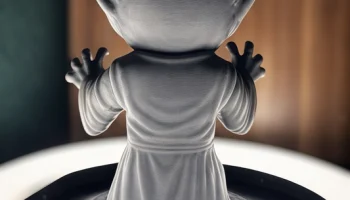Фигурка демона ужасов в стиле чиби - милый монстр для 3D-.. 2