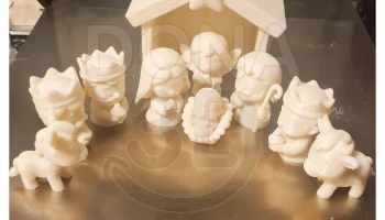 Вертеп в стиле чиби - дизайн для 3D-печати......