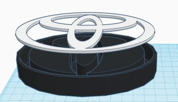 светодиодный логотип Toyota 2