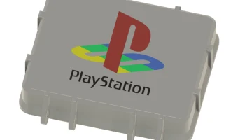 Коробка для хранения карт памяти PlayStation 1 и 2 с логотипом 2