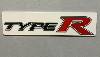 Настенное искусство с логотипом Honda Type R............