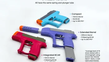 Znc Aus - функциональный мощный пистолет Nerf с магазинно... 2