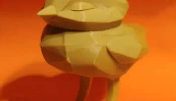 Пасхальный цыпленок Симпатичный низкополигональный дизайн... 3