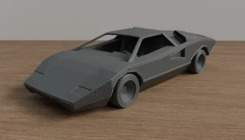 Печать на месте Lamborghini Countach LP400 1/50