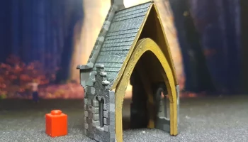 Средневековое здание в масштабе 1/87 (H0) 4