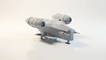 Космический корабль Razor Crest Звездные войны 3D-печать... 2