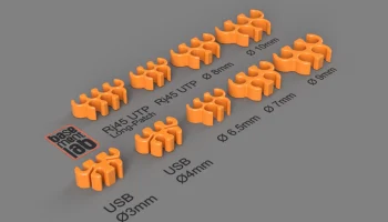Кабельный органайзер/зажим для кабеля - зажим RJ45 - USB .. 1