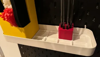 Вставка Gridfinity 2 x 6 для оригинальных лотков IKEA Skadis 1
