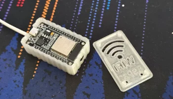 Корпус ESP32 и WLED с разъемом постоянного тока и портом .. 2