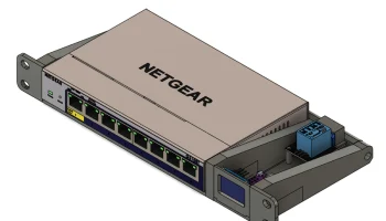 10-дюймовая полка для релейной платы Netgear GS108T и Wem.. 1