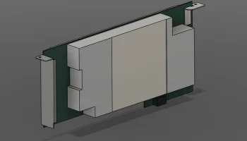 Точная 3D-модель платы AMD BC-250.
