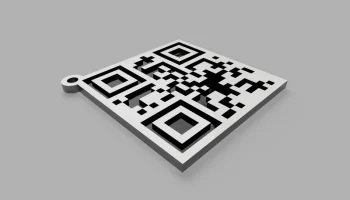 Брелок с QR-кодом - Я люблю тебя (День святого Валентина/.. 3