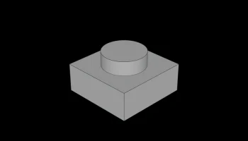 Совместимая с Lego (3024.dat) пластина 1 x 1