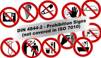 Запрещающие знаки DIN 4844-2 (не включены в ISO 7010)......
