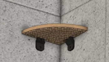 Угловая полка для ванной комнаты Voronoi.......... 1